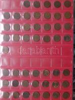 Jó világgyűjtemény 618db régi és új, sok tengerentúlon 3db éremtartóban