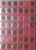 Jó világgyűjtemény 618db régi és új, sok tengerentúlon 3db éremtartóban