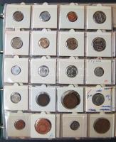 Jó világgyűjtemény 433db régi és új, sok tengerentúlon 2db éremtartóban