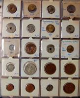 Jó világgyűjtemény 433db régi és új, sok tengerentúlon 2db éremtartóban