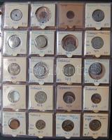 Jó világgyűjtemény 433db régi és új, sok tengerentúlon 2db éremtartóban