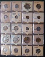 Jó világgyűjtemény 433db régi és új, sok tengerentúlon 2db éremtartóban