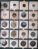 Jó világgyűjtemény 433db régi és új, sok tengerentúlon 2db éremtartóban