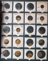 Jó világgyűjtemény 433db régi és új, sok tengerentúlon 2db éremtartóban