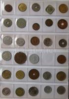 Jó világgyűjtemény 433db régi és új, sok tengerentúlon 2db éremtartóban