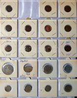 Jó világgyűjtemény 595db régi és új, sok tengerentúlon 2db éremtartóban