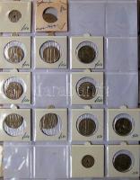 Jó világgyűjtemény 595db régi és új, sok tengerentúlon 2db éremtartóban