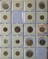 Jó világgyűjtemény 595db régi és új, sok tengerentúlon 2db éremtartóban