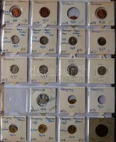 Jó világgyűjtemény 595db régi és új, sok tengerentúlon 2db éremtartóban