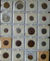 Jó világgyűjtemény 595db régi és új, sok tengerentúlon 2db éremtartóban
