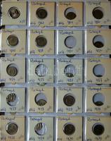 Jó világgyűjtemény 595db régi és új, sok tengerentúlon 2db éremtartóban