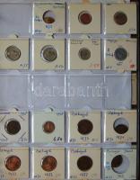 Jó világgyűjtemény 595db régi és új, sok tengerentúlon 2db éremtartóban