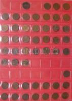 Jó világgyűjtemény 595db régi és új, sok tengerentúlon 2db éremtartóban