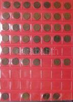 Jó világgyűjtemény 595db régi és új, sok tengerentúlon 2db éremtartóban