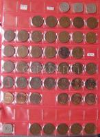 Jó világgyűjtemény 595db régi és új, sok tengerentúlon 2db éremtartóban