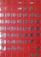 Jó világgyűjtemény 595db régi és új, sok tengerentúlon 2db éremtartóban