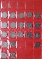 Jó világgyűjtemény 595db régi és új, sok tengerentúlon 2db éremtartóban