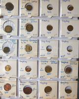 Jó világgyűjtemény 557db régi és új, sok tengerentúlon 2db éremtartóban