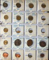 Jó világgyűjtemény 557db régi és új, sok tengerentúlon 2db éremtartóban