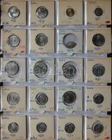 Jó világgyűjtemény 557db régi és új, sok tengerentúlon 2db éremtartóban