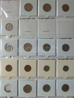 Jó világgyűjtemény 557db régi és új, sok tengerentúlon 2db éremtartóban