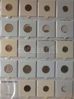 Jó világgyűjtemény 557db régi és új, sok tengerentúlon 2db éremtartóban