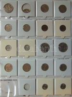 Jó világgyűjtemény 557db régi és új, sok tengerentúlon 2db éremtartóban
