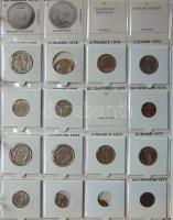 Jó világgyűjtemény 557db régi és új, sok tengerentúlon 2db éremtartóban