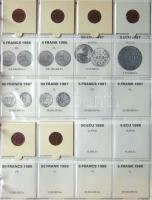 Jó világgyűjtemény 557db régi és új, sok tengerentúlon 2db éremtartóban