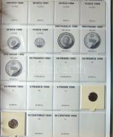 Jó világgyűjtemény 557db régi és új, sok tengerentúlon 2db éremtartóban