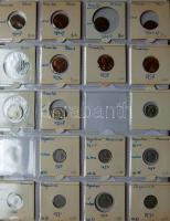 Jó világgyűjtemény 557db régi és új, sok tengerentúlon 2db éremtartóban