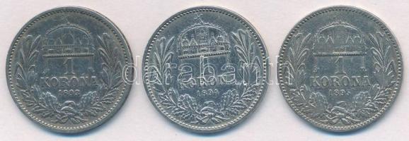 1893KB-1895KB 1K Ag "Ferenc József" (3xklf) T:2-,3
Adamo K5