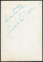 Sárdy János (1907-1969) színész aláírása őt ábrázoló fotó hátoldalán 6,5x9,5 cm