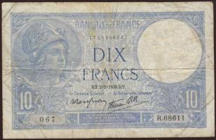 Franciaország 1939. 10Fr T:III