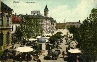 Szeged, Széchenyi tér, piaci árusok, üzletek (EK)