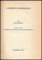 Dávid Ferenc: A soproni ó-zsinagóga. Sedlmayer János: A soproni ó-zsinagóga. A Magyarországi Zsidó H...