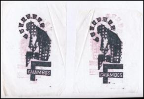 9 db különféle technikájú részben jelzett külföldi ex libris / 9 worldwide ex libris bookplates. Dif...