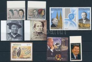 Famous people 1967-2006 2 sets + 1 stripe of 3 + 3 stamps, Híres emberek 1967-2006 2 klf sor + 1 hármascsík + 3 klf önálló érték