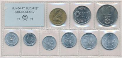 1972. 2f-10Ft (9xklf) érmés forgalmi sor fóliatokban T:1  Adamo FO5