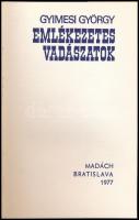 Gyimesi György: Emlékezetes vadászatok. Pozsony, 1977, Madách. Kiadói egészvászon-kötés, kiadói papí...