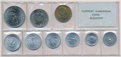 1980. 2f-10Ft (9xklf) érmés forgalmi sor fóliatokban T:1 Adamo FO13