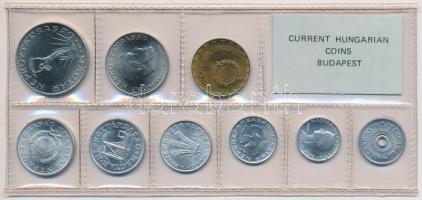 1981. 2f-10Ft (9xklf) érmés forgalmi sor fóliatokban T:1 Adamo FO14