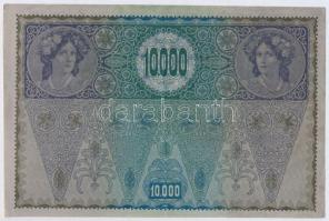 Ausztria 1919. 10.000K mindkét oldal német, piros "Deutschösterreich" felülbélyegzéssel T:...