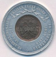 Ausztria 1912. 1h Cu újévi foglalatban T:2 
Austria 1912. 1 Heller Cu in New Year's frame C:XF