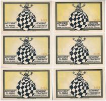 Németország / Weimari Köztársaság / Stroebeck 1921. 1/2M (6xklf) T:I-
Germany / Weimar Republic / S...