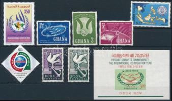 International organizations 1960-2005 1 block + 2 sets + 3 stamps, Nemzetközi szervezetek motívum 1960-2005 1 blokk + 2 klf sor + 3 klf önálló érték