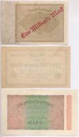 Német Birodalom / Weimari Köztársaság 1908-1923. 5db-os vegyes bankjegy és szükségpénz tétel, közte ...