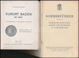 2 db kiadvány - Sommerführer durch die Sommerfrischen, Bäder und Kurorte in Steiermark. Graz, Leykam...