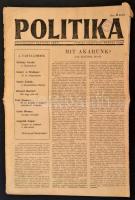 1947 A Politika című újság I. évfolyamának 10 száma