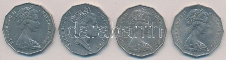Ausztrália 1970-1982. 50c Cu-Ni (4xklf) forgalmi emlékkiadás, benne: "Cook ausztráliai útja&quo...